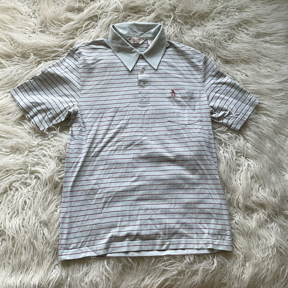 🆕Penguin Ballad Blue Striped‎ Polo